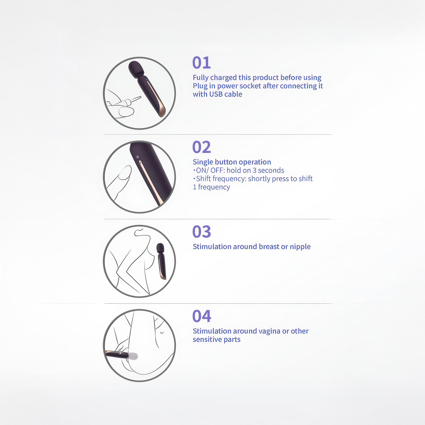 Luxury Massage Wand / Personal Massager / Wellness Wand – Minimalist Design for Relaxation & Self-Care