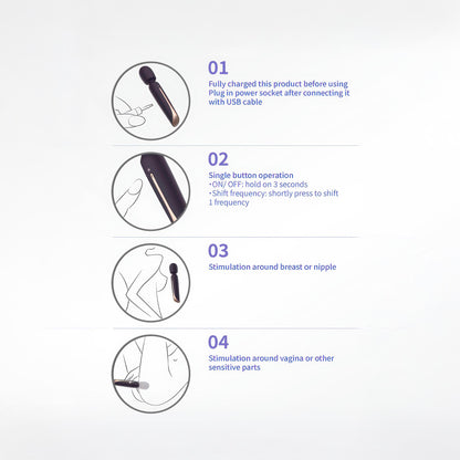 Luxury Massage Wand / Personal Massager / Wellness Wand – Minimalist Design for Relaxation & Self-Care