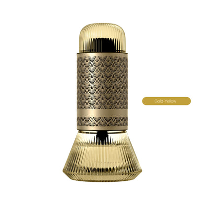 Luxury Silent Aroma Diffuser – Fireless Metal & Glass Design for Car & Home | Tasilo Lifestyle