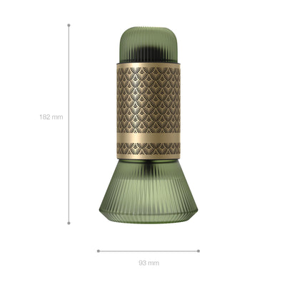 Luxury Silent Aroma Diffuser – Fireless Metal & Glass Design for Car & Home | Tasilo Lifestyle